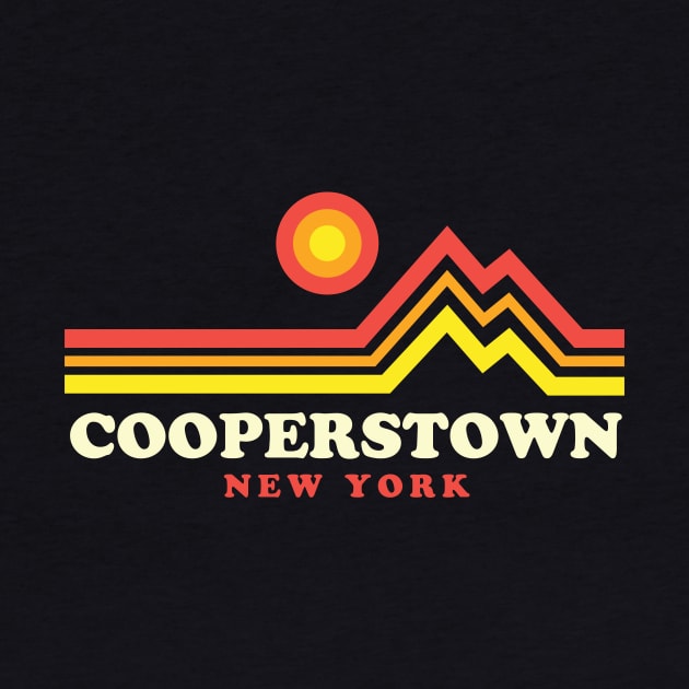 Cooperstown New York Vacation Sunset Mountain by PodDesignShop